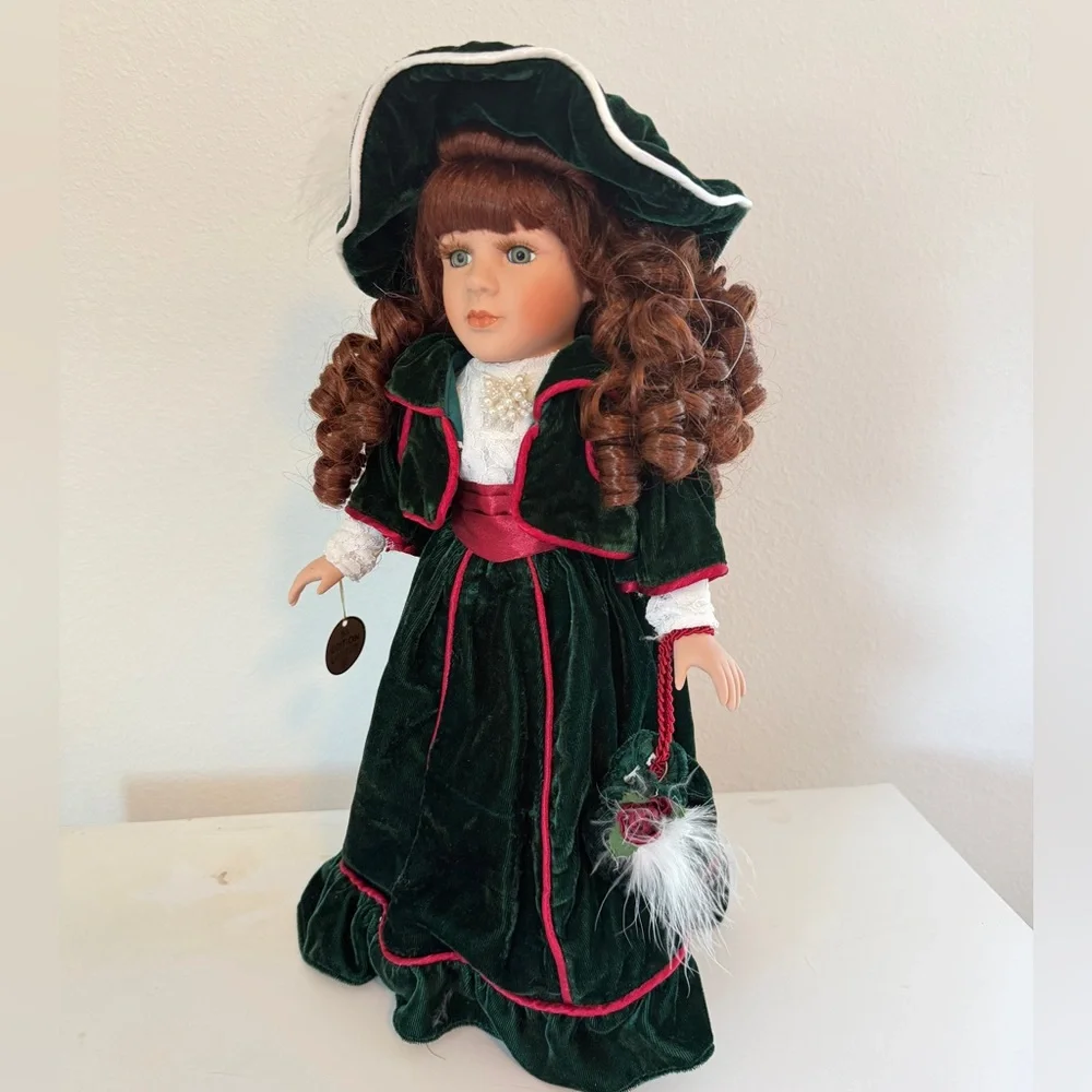 Collector Choice VTG Porcelain Doll Bisque Limited Edition Stand Collectible - Picture 3 of 15